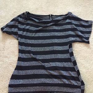 Striped off the shoulder top