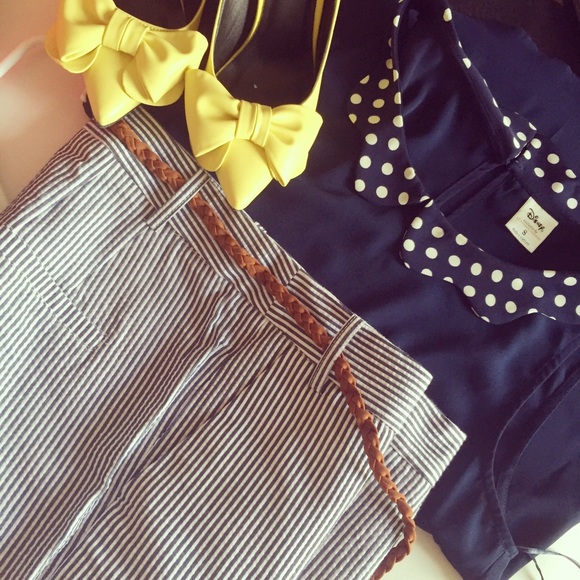 🎉🎉SOLD🎉🎉Yellow bow cute pumps - Picture 4 of 4