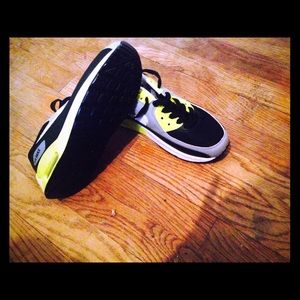 Yellow, grey, and black air max