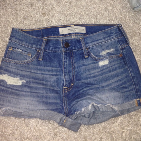 Abercrombie and Fitch high waisted shorts.
