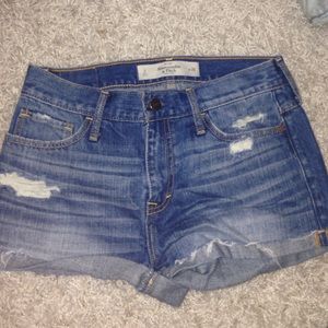 Abercrombie and Fitch high waisted shorts.