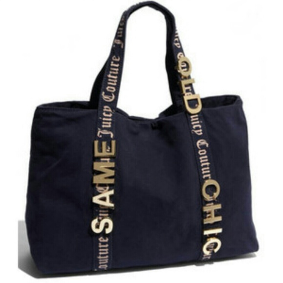 Juicy Couture Handbags - Juicy Couture Same One Chic Canvas Tote