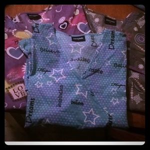 XL scrub tops