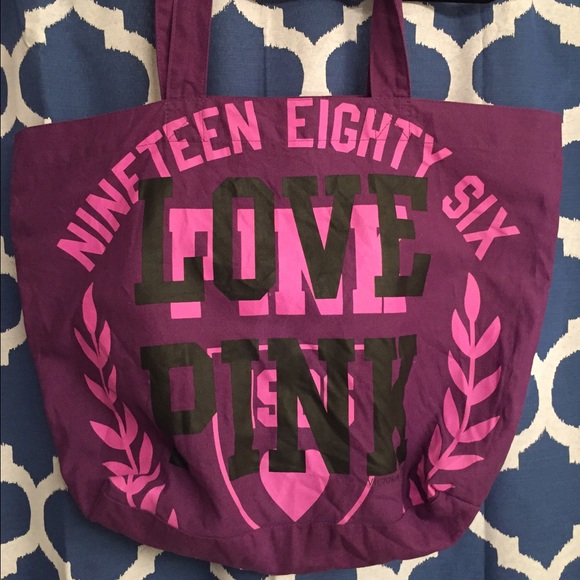 PINK Victoria's Secret Handbags - Purple VS pink tote