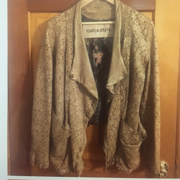 Giorgio Brato for Calypso laser cut leather jacket