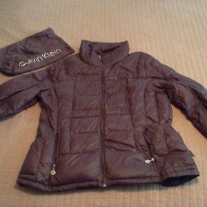 Lightweight, down coat