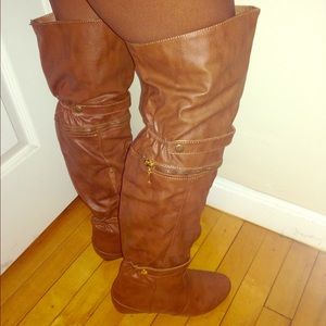 Brand new Brown JustFab over the knee boot