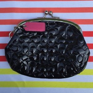 Coach patent leather coin purse