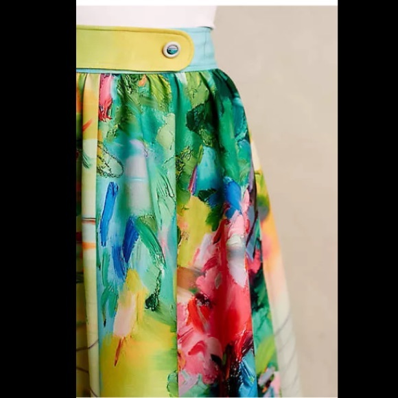 2015FALL$178 anthropologie Fauvism Midi Skirt 0p