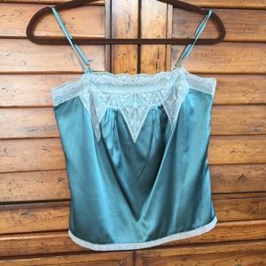 Beautiful sea blue Moda silky tank