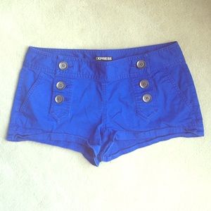 Express cobalt blue shorts