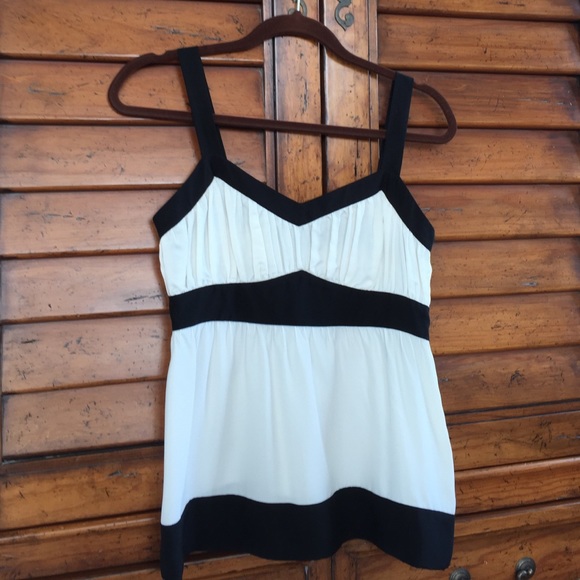 INC International Concepts Tops - INC international size 4P silky cream/black top.