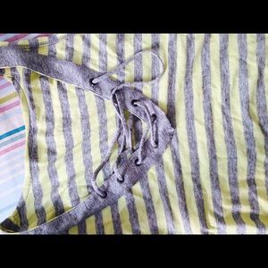 Yellow and grey shirt