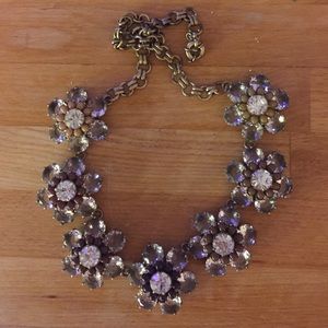 J.Crew flower jeweled necklace