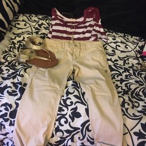 Hollister khaki utility pants