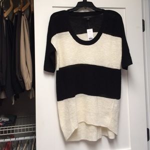 Striped Scoop-Neck Pullover