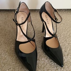 Black sexy Guess high heels
