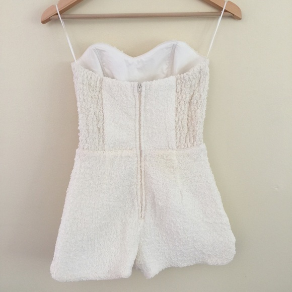 Off white silk Romper -size XS - Picture 2 of 4