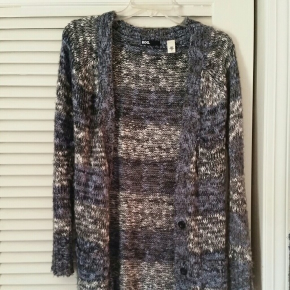 Blue knit cardigan