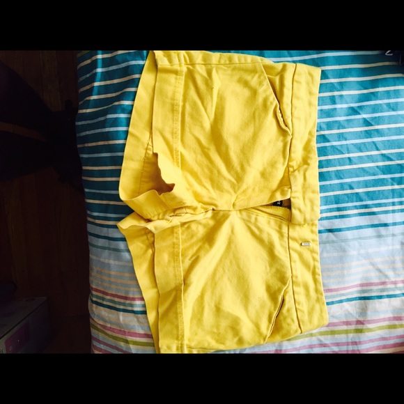 Yellow shorts