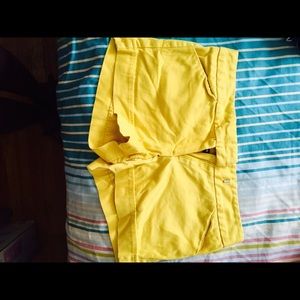Yellow shorts