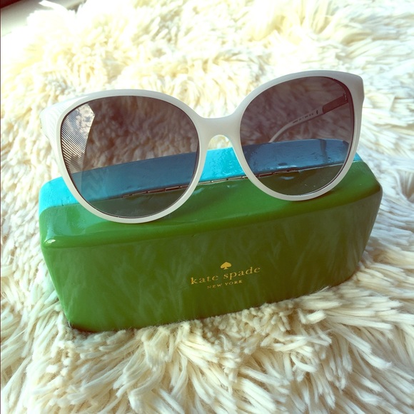 kate spade Accessories - Kate Spade Shawna Cat-Eye White Sunnies
