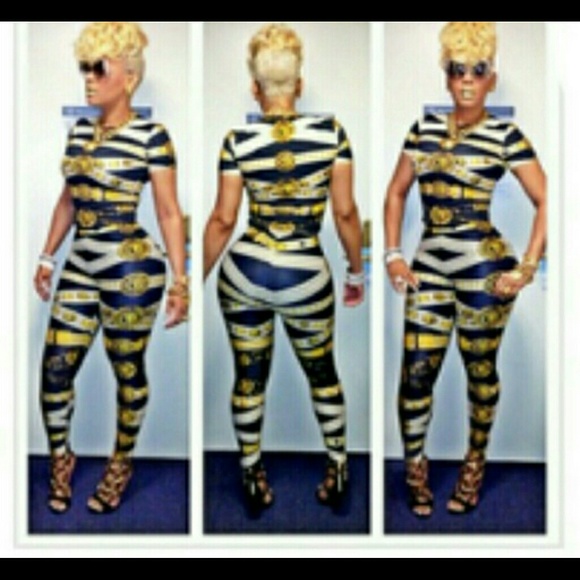 Other - 2Pc Bodycon Jumpsuit