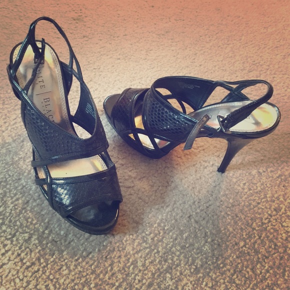 Black strappy sandals