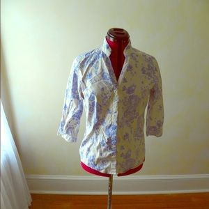 French Toile Classic Button-Up