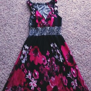 A mini cocktail dress