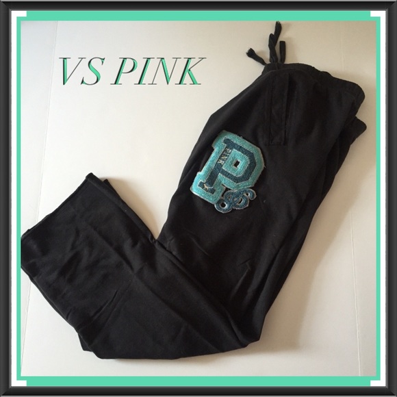 PINK Victoria's Secret Pants - VS PINK Black Sweatpants XS