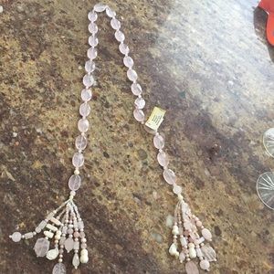 Rose Quartz F.W Pearls Wrap