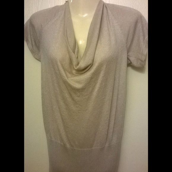 Sexy gold Lane Bryant top with deep cowl neck!