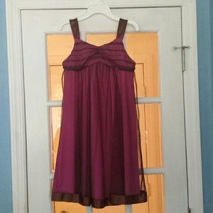 Girls Brown and Pink Dress