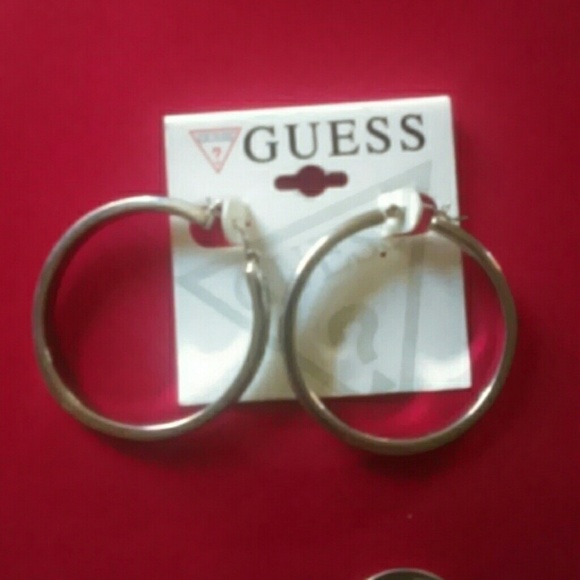 Guess hoop earrings