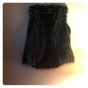 Faux fur vest