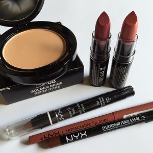 NYX Lipstick & Powder Makeup Bundle NEW!