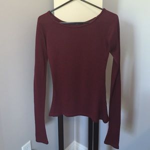 Brandy Melville Maroon lightweight top