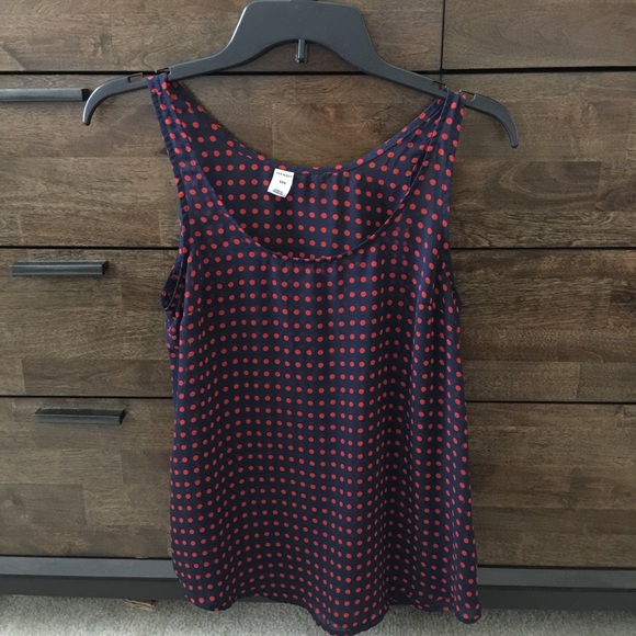 Sheer polka dot tank