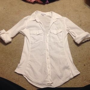 White button up shirt!