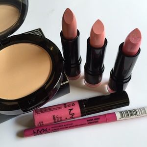 NYX Lipstick & Powder Makeup Cosmetics Bundle NEW!