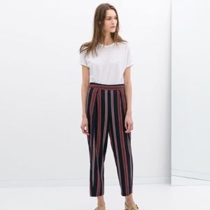 NWT Zara high waisted loose fit trousers
