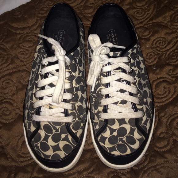 Coach Shoes - Black coach tennis shoes