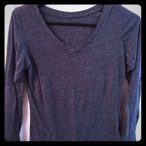 Gray V Neck Tee