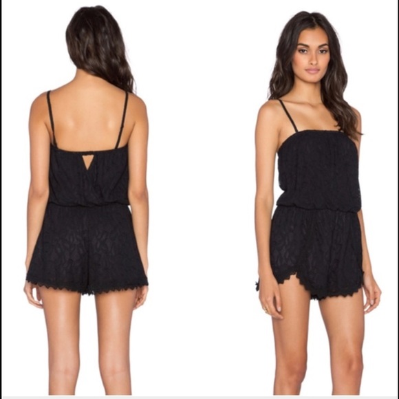 Free people black lace romper! XS- worn once