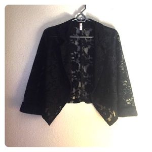 Black lace blazer