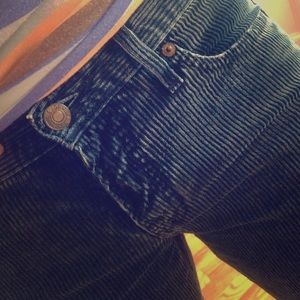 Acid wash curdoroy jeans, Italy made
