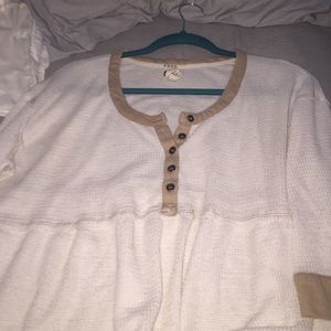 Cream/Tan Free People Shirt