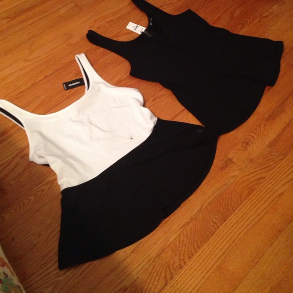 Express NWT size medium peplum tops.
