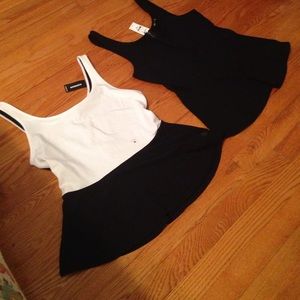 Express NWT size medium peplum tops.